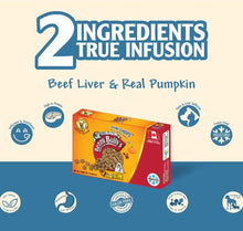 Charger l'image dans la galerie, Benny Bully's Gâteries pour chien - Smart Packs Mini - Foie de boeuf avec citrouille 18 gr
