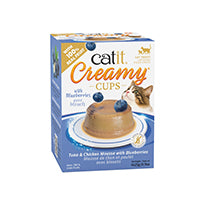 Charger l'image dans la galerie, Mousses Catit Creamy Cups, Thon et poulet avec bleuets, 4 x 25g