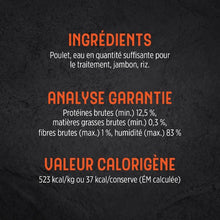 Charger l'image dans la galerie, Conserve pour chat Nutrience Trattoria 70 gr - Effiloché aux poulet avec jambon