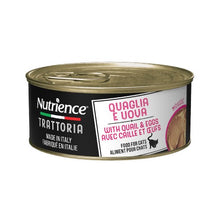 Charger l'image dans la galerie, Conserve pour chat Nutrience Trattoria 85 gr - Mousse aux caille avec oeufs