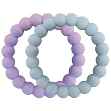 Charger l'image dans la galerie, Dexypaws Jouet à mâcher durable pour chien - Duo d'anneaux, Lilas & bleu