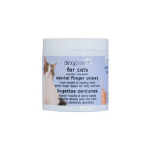 Charger l'image dans la galerie, Dexypaws Lingettes doigt pour chat - Soins Dentaires - Sans parfum - Paquet de 100