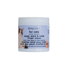 Charger l'image dans la galerie, Dexypaws Lingettes doigt pour chat - Soins des yeux, oreilles & nez - Sans parfum
