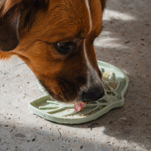 Charger l'image dans la galerie, Dexypaws Tapis de léchage stimulant - Forme de feuille - Vert sauge
