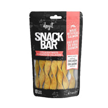 Charger l'image dans la galerie, Dogit Gâteries Snack Bar - Torsades de collagène au saumon - 12,7 cm - Paquet de 10