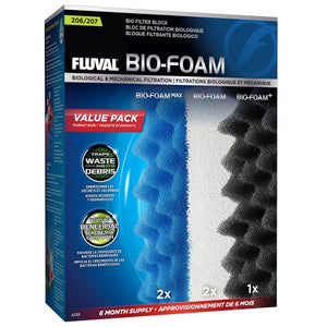 Ensemble économique de masses filtrantes Bio-Foam pour filtre Fluval 206 et 207