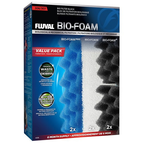 Ensemble économique de masses filtrantes Bio-Foam pour filtre Fluval 306 et 307