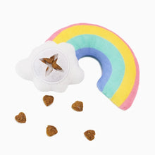 Charger l'image dans la galerie, Hugsmart "Meow Buddies" Jouet avec cachette à gâteries pour Chat - Duo licorne & arc-en-ciel