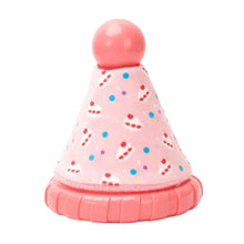 Charger l'image dans la galerie, Hugsmart "Yappy Birthday" Jouet en caoutchouc & tissu craquant pour chien - Chapeau - Rose