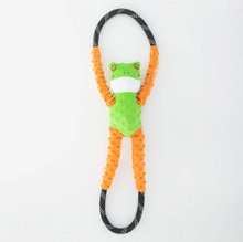 Charger l'image dans la galerie, Jouet pour chien peluche Zippy Paws, Rope tugz Grenouille