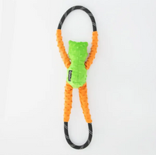 Charger l'image dans la galerie, Jouet pour chien peluche Zippy Paws, Rope tugz Grenouille