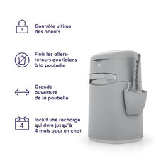 Charger l'image dans la galerie, Litter Genie Poubelle à litière pour chat Easy Roll