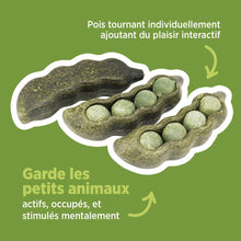 Charger l'image dans la galerie, Living World Jouet à mâcher comestible - Cosse de poids - Vert - Paquet de 3 - 75 gr
