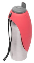 Charger l'image dans la galerie, Messy Mutts Abreuvoir de voyage en acier inoxydable, Pastèque