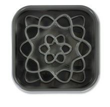 Charger l'image dans la galerie, Messy Mutts Bol Ralentisseur Carré Pour Chien, gris