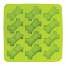 Charger l'image dans la galerie, Messy Mutts Moules à biscuits pour cuire et congeler en forme d'os, Bleu et vert (Paquet de 2)