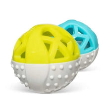 Charger l'image dans la galerie, Messy Mutts "Totally Pooched, Catch 'N Squeak" Jouet balle en caoutchouc pour chien, Bleue