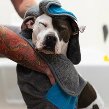 Charger l'image dans la galerie, Messy Mutts Serviette en microfibre ultra douce, Grise