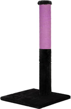 Charger l'image dans la galerie, Noba Evolution - 4 en 1 Griffoir Évolutif - Fausse fourrure noire / Corde mauve