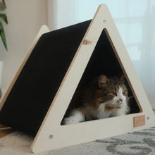 Charger l'image dans la galerie, Noba Origin Le Tipi - Tente griffable pour chat - Noir - Triangle