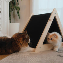 Charger l'image dans la galerie, Noba Origin Le Tipi - Tente griffable pour chat - Noir - Triangle