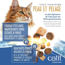 Charger l'image dans la galerie, Nourriture Catit Signature avec cru séché à froid pour chats adultes - Repas de poisson océanique - Peau et pelage