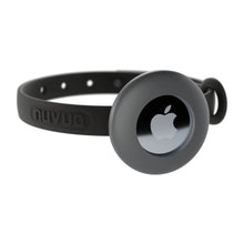 Charger l'image dans la galerie, Nuvuq Collier ajustable avec attache de sécurité pour chat - Noir - Avec étui pour "Airtag" gris