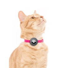 Charger l'image dans la galerie, Nuvuq Collier ajustable avec attache de sécurité pour chat - Rose - Avec étui pour "Airtag" gris