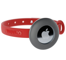 Charger l'image dans la galerie, Nuvuq Collier ajustable avec attache de sécurité pour chat - Rouge - Avec étui pour "Airtag" gris