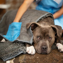 Charger l'image dans la galerie, Messy Mutts Tapis de séchage et serviette en microfibre avec poches pour les mains