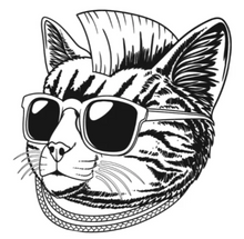 Charger l'image dans la galerie, Tasse en céramique-Thème animaux-Chat Punk