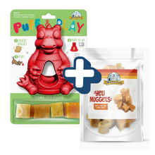 Charger l'image dans la galerie, Yeti Puff and PLay - jouet et gâterie au lait de yak - KIT ROUGE