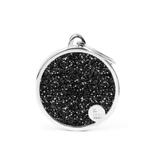 Charger l'image dans la galerie, Médaille collection SHINE, CIRCLE GLITTER NOIR, GRAND