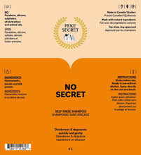 Charger l'image dans la galerie, Shampoing naturel sans rinçage pour chien et chat No Secret