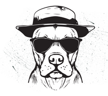 Charger l'image dans la galerie, Tasse en céramique-Thème animaux-Chien Chapeau Lunette