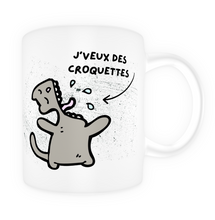 Charger l'image dans la galerie, Tasse en céramique-Thème animaux- Je veux des croquettes