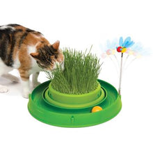 Charger l'image dans la galerie, Circuit 3 en 1 avec balle et jardinière d’herbe Catit Play, vert, 36 cm (14 po) - Boutique Le Jardin Des Animaux -Jouet chatBoutique Le Jardin Des Animaux-43002