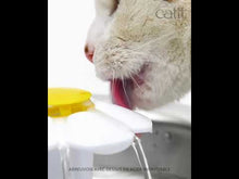 Charger et lire la vidéo dans la visionneuse de la Galerie, Abreuvoir avec fleur et dessus en acier inoxydable Catit