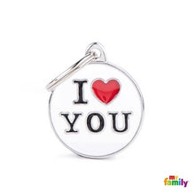 Charger l'image dans la galerie, Médaille collection Charms, "I LOVE YOU", MOYEN - Boutique Le Jardin Des Animaux -médailleBoutique Le Jardin Des AnimauxCH17MLOVEYOU