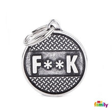 Charger l'image dans la galerie, Médaille pour chien collection BRONX, F * * K, GRAND - Boutique Le Jardin Des Animaux -médailleBoutique Le Jardin Des AnimauxCE01CPEL