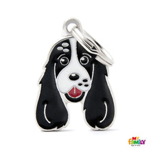 Charger l'image dans la galerie, Médaille pour chien collection Friends, ÉPAGNEUIL COCKER, Couleurs variées - Boutique Le Jardin Des Animaux -médailleBoutique Le Jardin Des AnimauxMF12WHITEBLACK