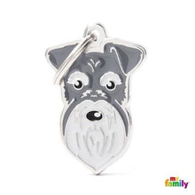 Charger l'image dans la galerie, Médaille pour chien collection Friends, SCHNAUZER, Couleurs variées - Boutique Le Jardin Des Animaux -médailleBoutique Le Jardin Des AnimauxMF27NGREY