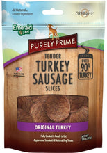 Charger l'image dans la galerie, Tranches de saucisses moelleuses pour chien, Dinde, Purely Prime, Emerald Pet - Boutique Le Jardin Des Animaux -Gâterie pour chienBoutique Le Jardin Des AnimauxEMT00630