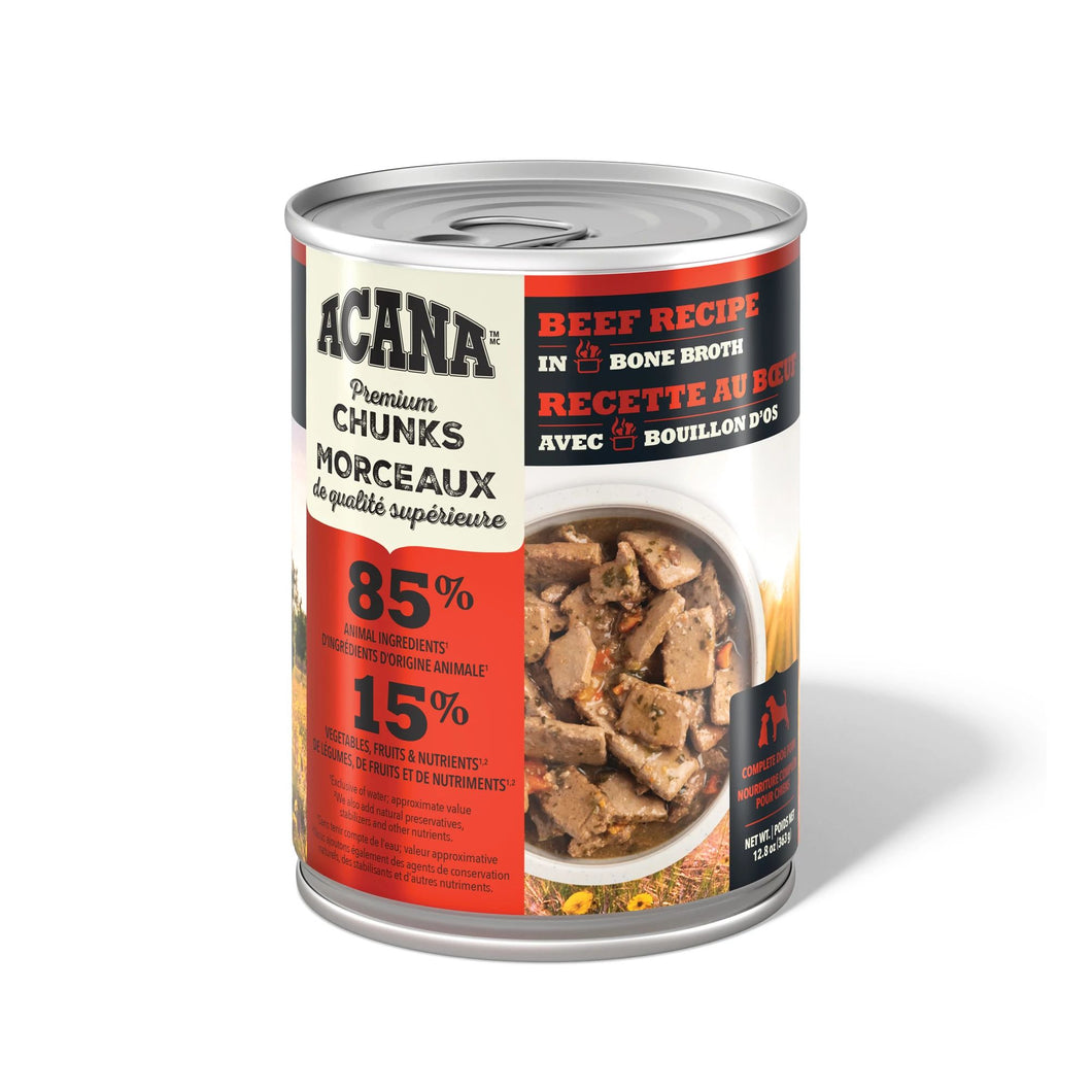 Conserve pour chien ACANA Recette au bœuf avec bouillon d’os