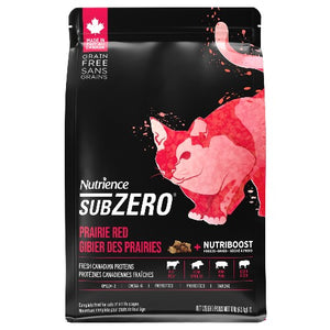 Aliment SubZero Nutrience Sans grains pour chats, formulation Gibier des prairies