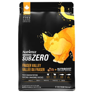 Aliment SubZero Nutrience Sans grains pour chats, formulation Vallée du Fraser