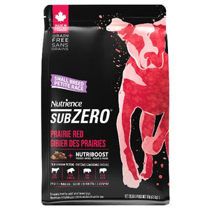 Aliment Subzero Nutrience Sans grains pour chiens de petite race, formulation Gibier des Prairies