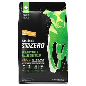 Aliment Subzero Nutrience Sans grains pour chiots en santé, formulation Vallée du Fraser