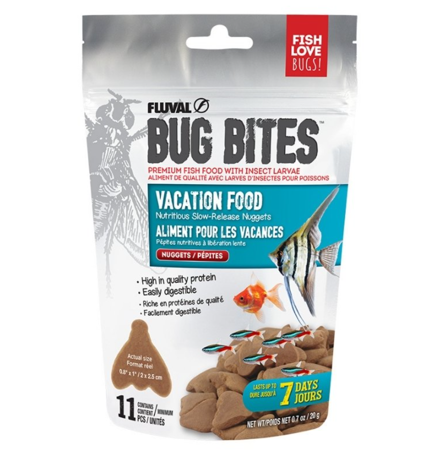 Aliment pour Poissons Bug Bites pour les vacances -7 jours- 20 g – Fluval