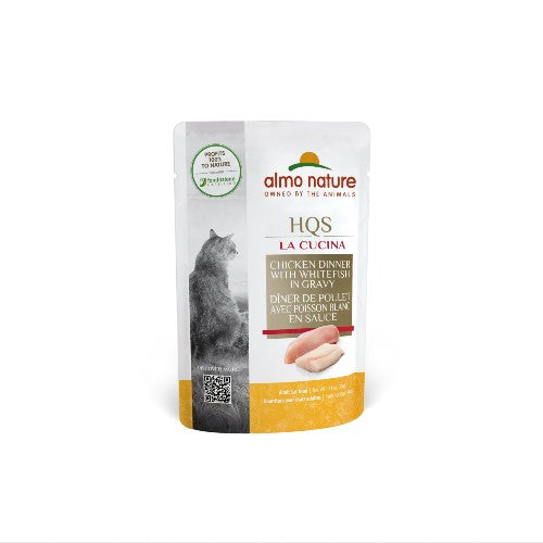 Almo Nature HQS La Cucina pochette chat - Poulet et poisson en sauce 55 gr